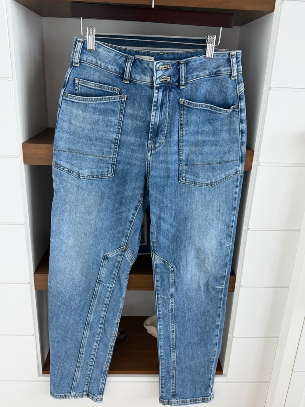 Pilcro from Anthropologie Straight-Leg Jeans in Light Blue Wash